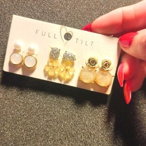 6 Earrings Full Tilt Gold and Silver Earring Set